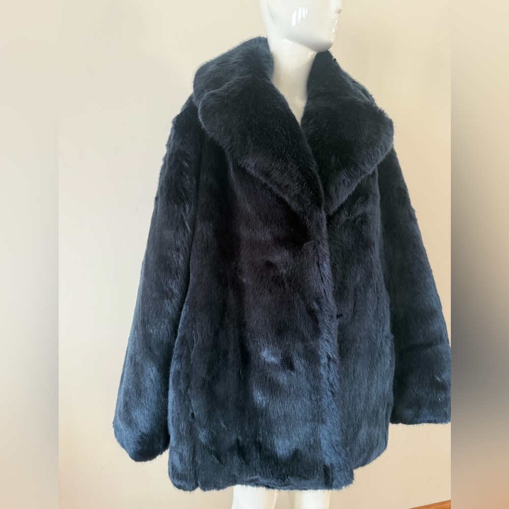 Fabulous Furs Midnight Blue Teddy Jacket